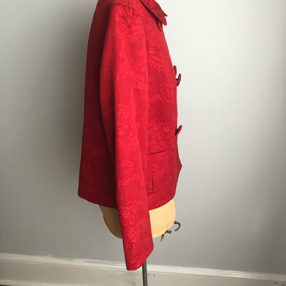 Talbots Red Double Breasted Formal Jacket, Medium - Picture 2 of 16